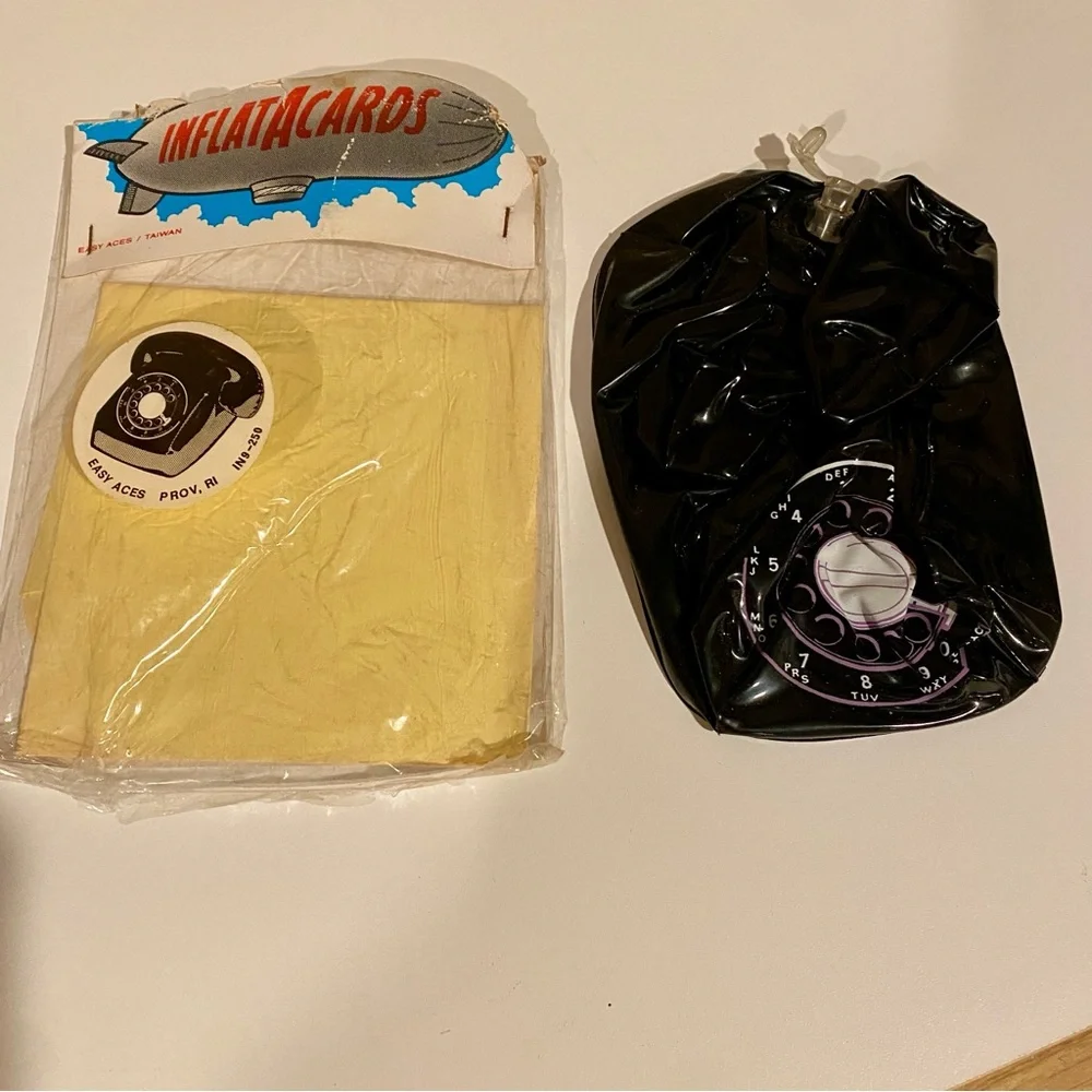 Vintage‎ Inflatacards Inflatable Telephone Card Collectable